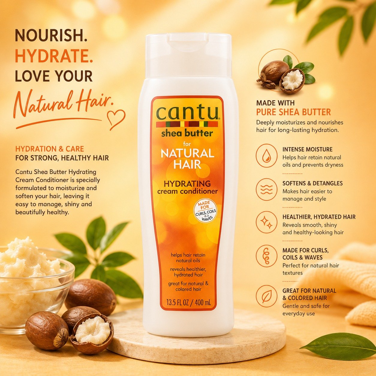 Cantu Hydrating Cream Conditioner - Image 2