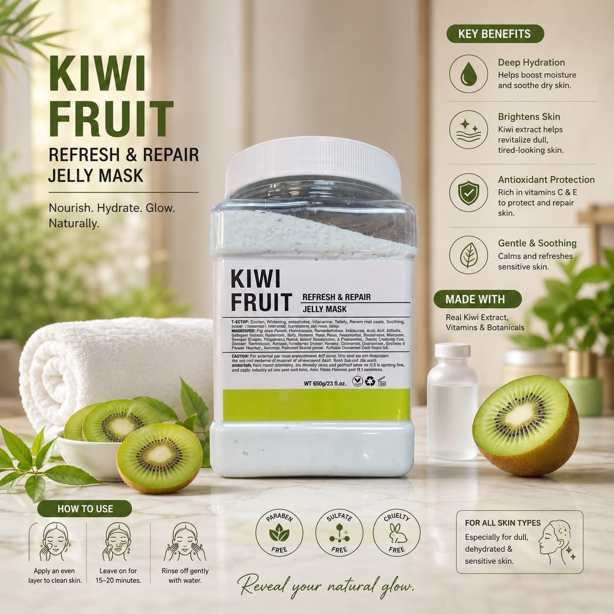 Dr. Meinaier kiwi fruit jelly Mask - Image 2