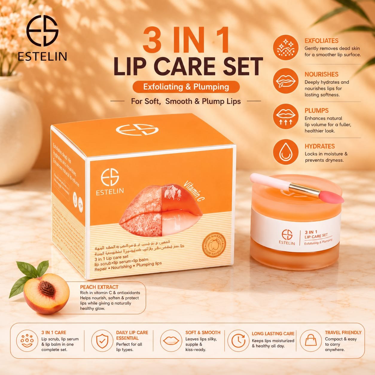 ESTELIN 3 in 1 Lip Care Set Vitamin C - Image 2