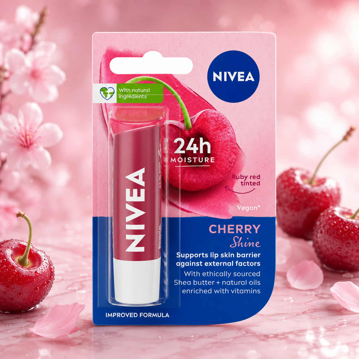Nivea Cherry Shine Lip Balm