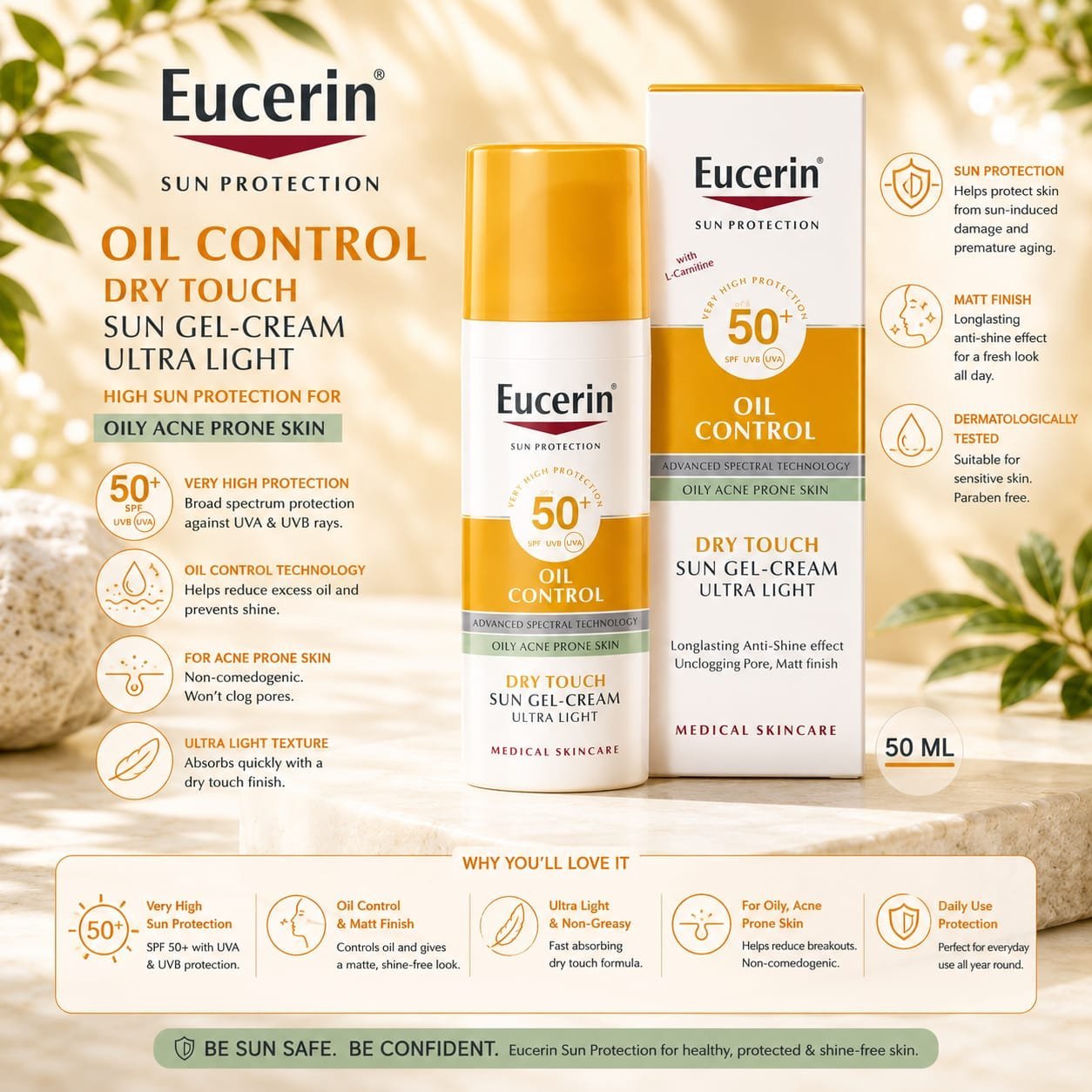 Eucerin Oil Control Sun Gel-Cream - Image 2