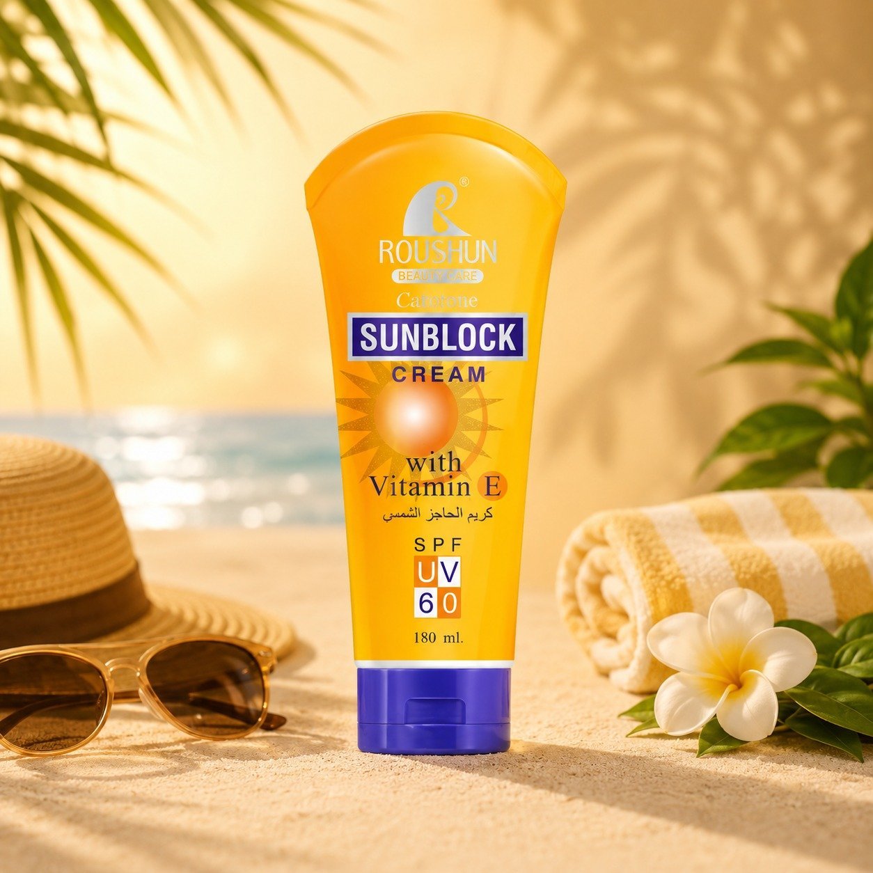 Roushun Face & Body Sun Block SPF 60 Sunscreen